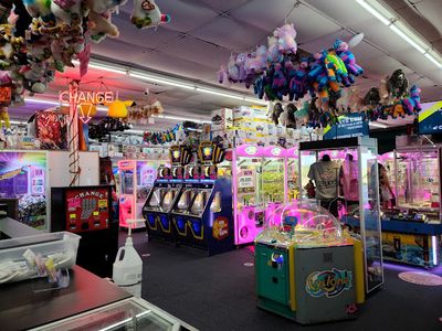 Claw machines at Zelky's Beach Arcade, South in Rehoboth Beach, Delaware